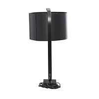 22" Black Metal Traditional Table Lamp