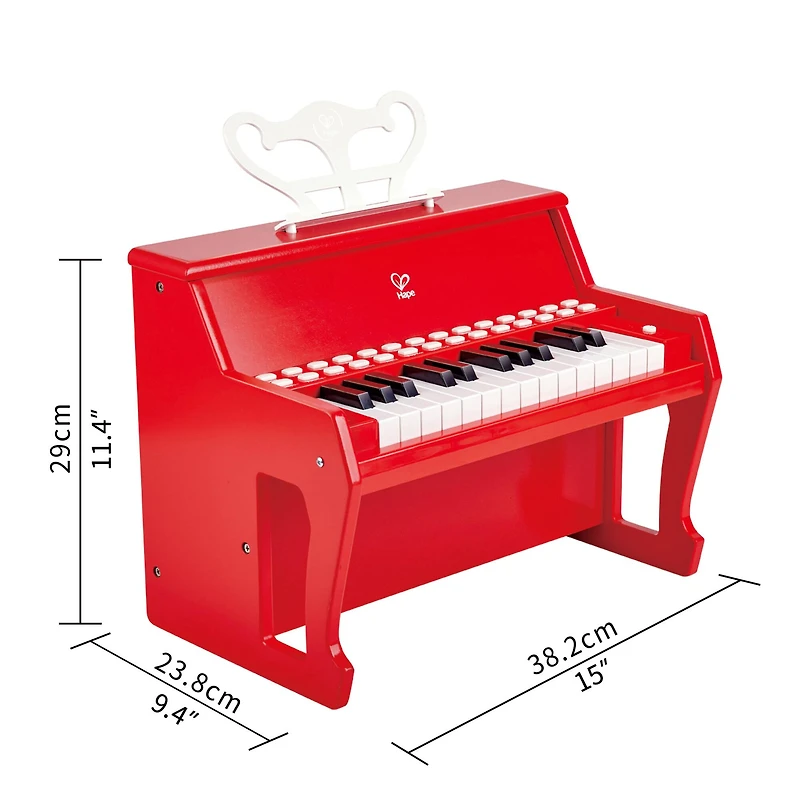 Hape Learn With Lights Red Electronic Piano