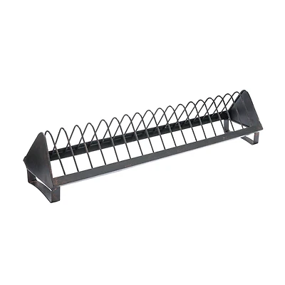 Hello Honey® 24" Distressed Black Rustic Farmhouse Metal Dish Rack