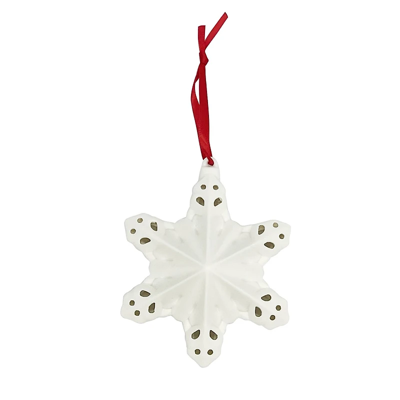 4.25" LED DIY Ceramic Snowflake Ornament by Make Market®