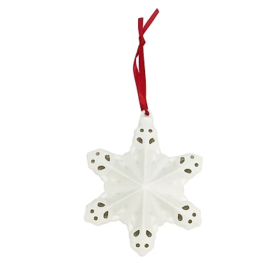 4.25" LED DIY Ceramic Snowflake Ornament by Make Market®