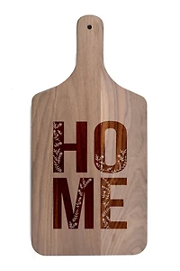 Floral Home 8" x 17" Walnut Paddle Cutting Board