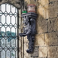 Design Toscano Dragons of Darkmoor Castle Wall Caryatids