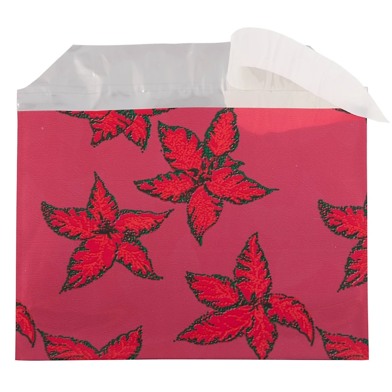 JAM Paper 5" x 6.12" Red Holly Premium Foil Self Adhesive Closure Booklet Envelopes