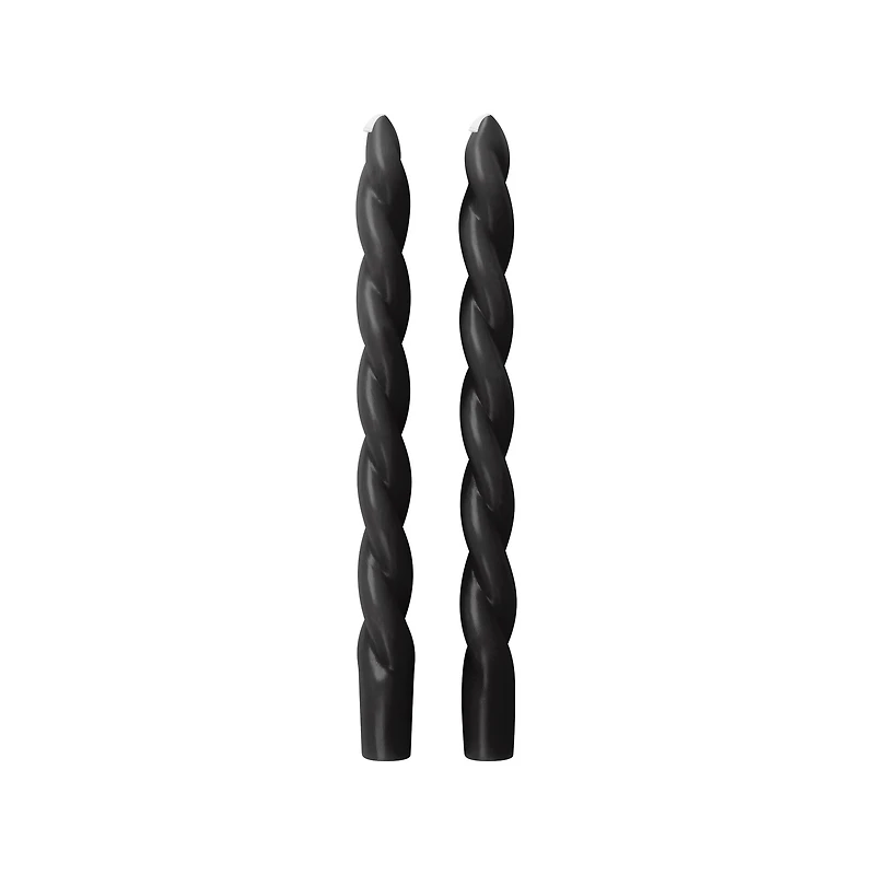 10" Unscented Twist Taper Candles