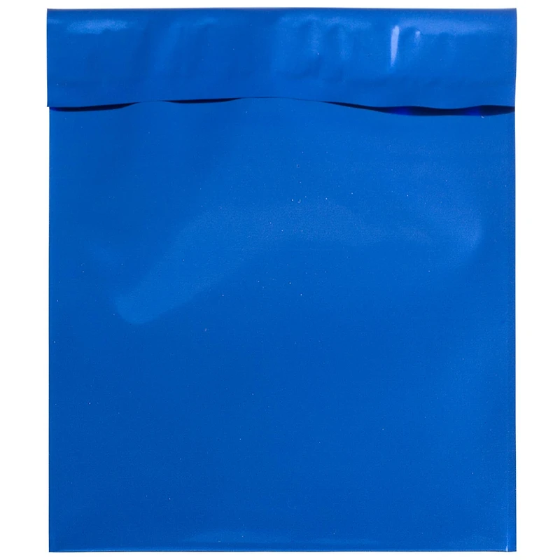JAM Paper 6.25" x 7.875" Blue Peel & Seal Closure Foil Envelopes, 25ct.