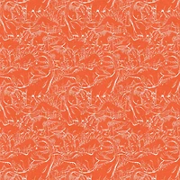 Fabric Editions Orange Dino Sketch Cotton Fabric