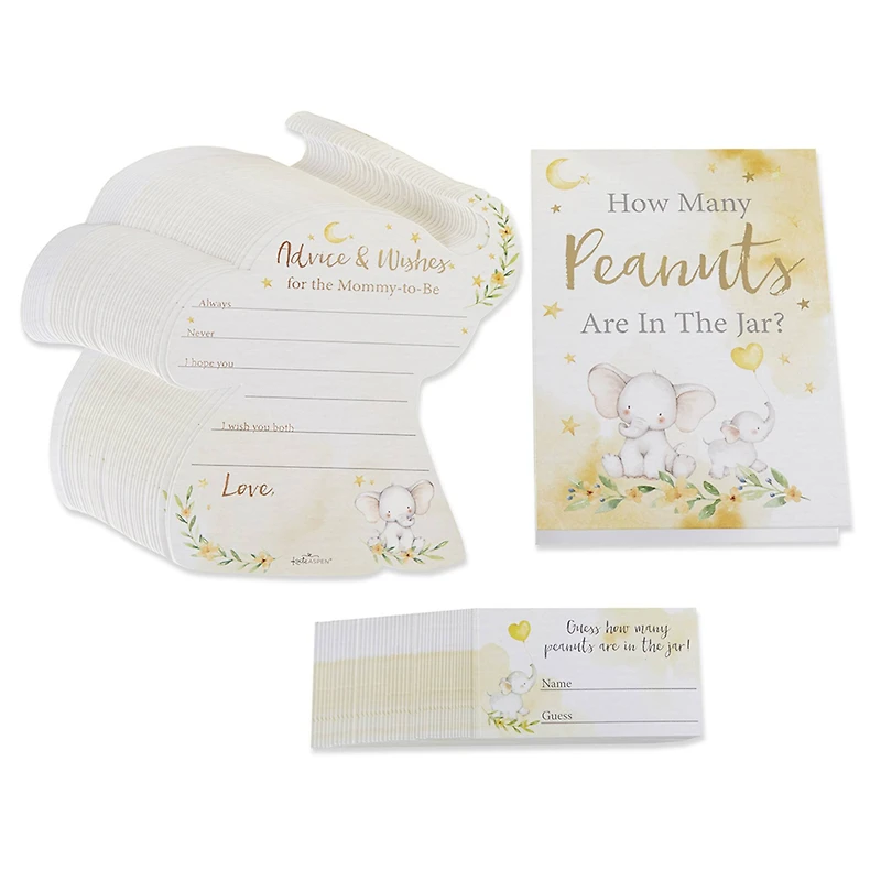 Kate Aspen® Elephant Advice Card & Baby Shower Game Set