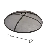 29" Copper Fire Pit with Stand & Screen