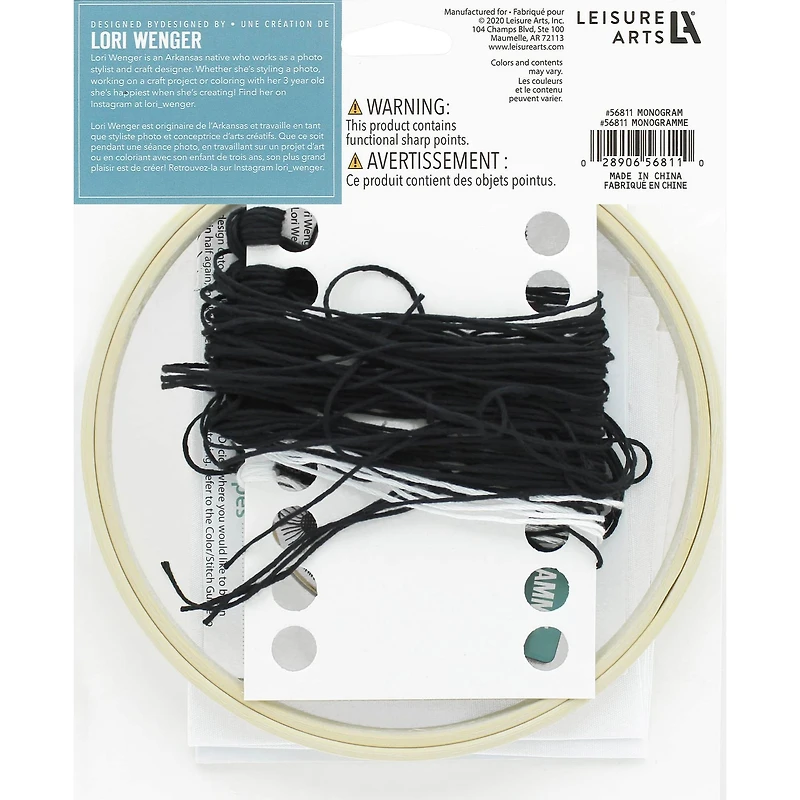 Leisure Arts® 6" Monogram Embroidery Kit