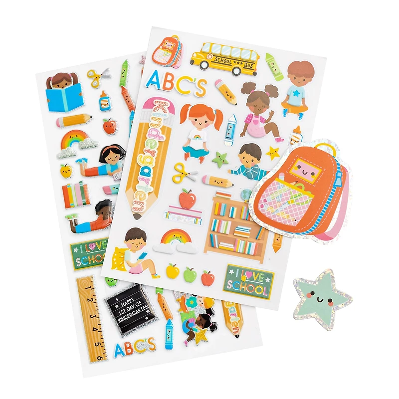 Kindergarten Dimensional Sticker Flip Pack by Recollections™