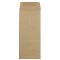 JAM Paper 5" x 11.5" Brown Kraft Policy Business Envelopes, 50ct.