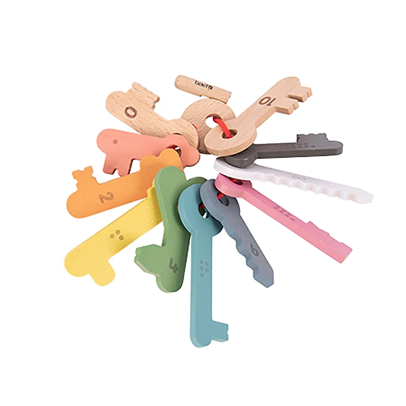 TickiT® Rainbow Wooden Keys Play Set