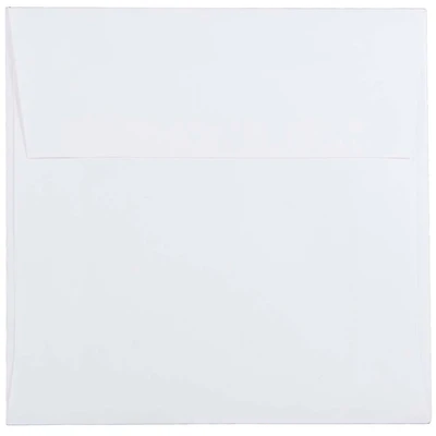 JAM Paper 5.5" x 5.5" White Square Invitation Envelopes