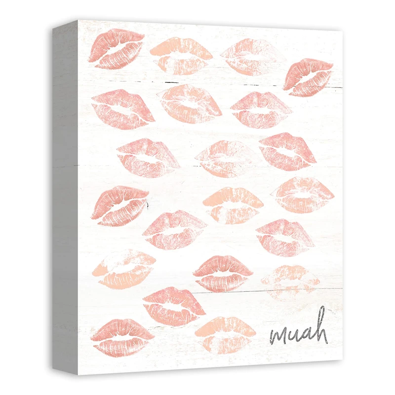 Muah Lips Canvas Art