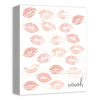 Muah Lips Canvas Art