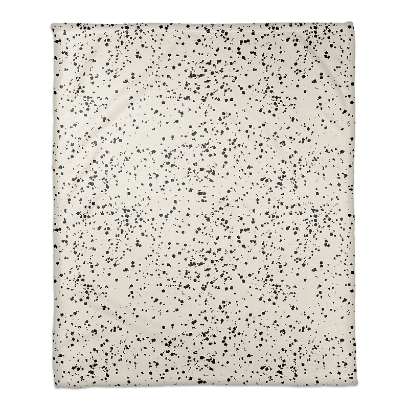 Monochromatic Dot Pattern 50" x 60" Coral Fleece Blanket
