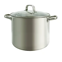 Oster Adenmore 12qt. Stainless Steel Stock Pot With Tempered Glass Lid