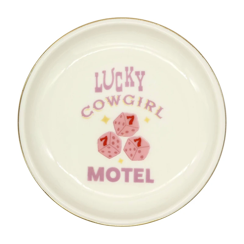 Assorted 4.25" Cowgirl Ceramic Trinket Dish by Fab Finds