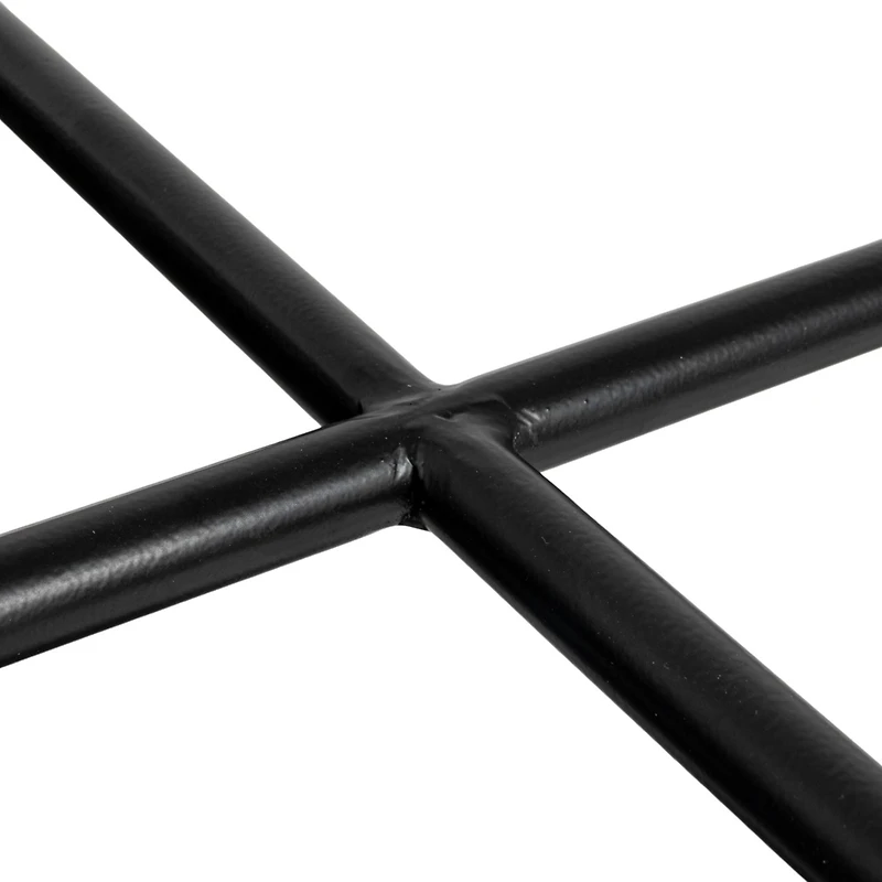 Hello Honey® Black Chic Fir Wood & Metal Tray Table