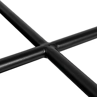 Hello Honey® Black Chic Fir Wood & Metal Tray Table