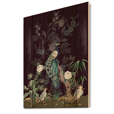 Designart - Chinoiserie With Birds and Peonies V