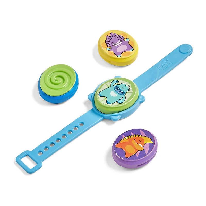 hand2mind Worry Stone Pals Sensory Wristband Set