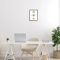 Stupell Industries Eye Of Providence Abstract Deco Arrangement Vivid Blue Framed Wall Art