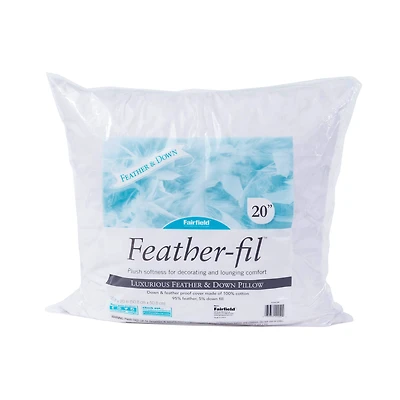 Feather-fil® Luxurious Feather & Down Pillow Insert, 20" x 20"