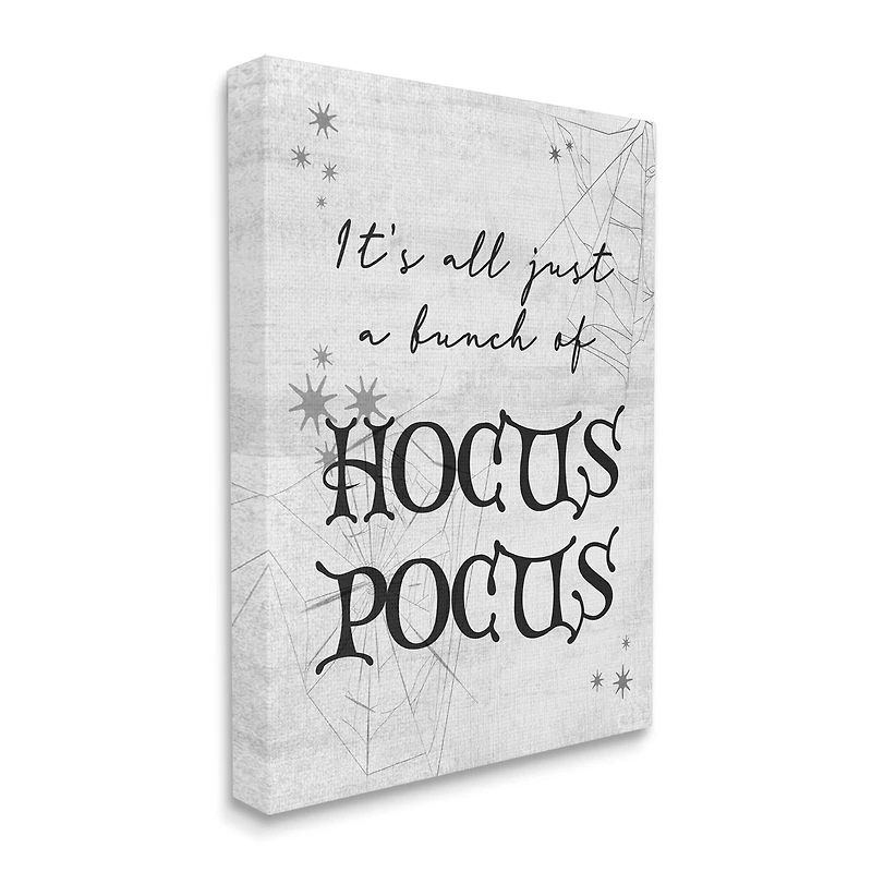 Stupell Industries Just A Bunch Of Hocus Pocus Phrase Canvas Wall Art