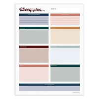 TF Publishing Boho Design Large Weekly Task Planner Desk Pad