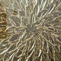 CosmoLiving by Cosmopolitan Gold Porcelain Scales Starburst Framed Wall Art with Gold Aluminum Frame Set of 2 32", 32"