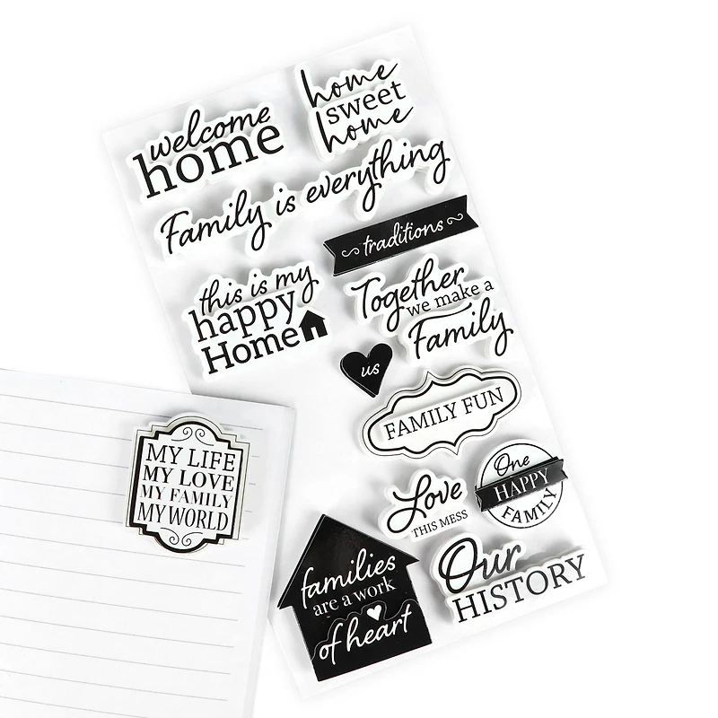 Black & White Sentimental Family Stickers by Recollections™