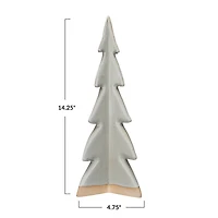 Hello Honey® 14.25" Cream Reactive Glaze Decorative Stoneware Tree
