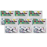 Charles Leonard Peel'n Stick Wiggle Eyes, 6 Packs of 100