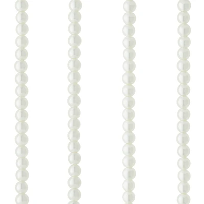 12 Packs: 160 ct. (1920 total) White Pearl Glass Beads, 6mm by Bead Landing™