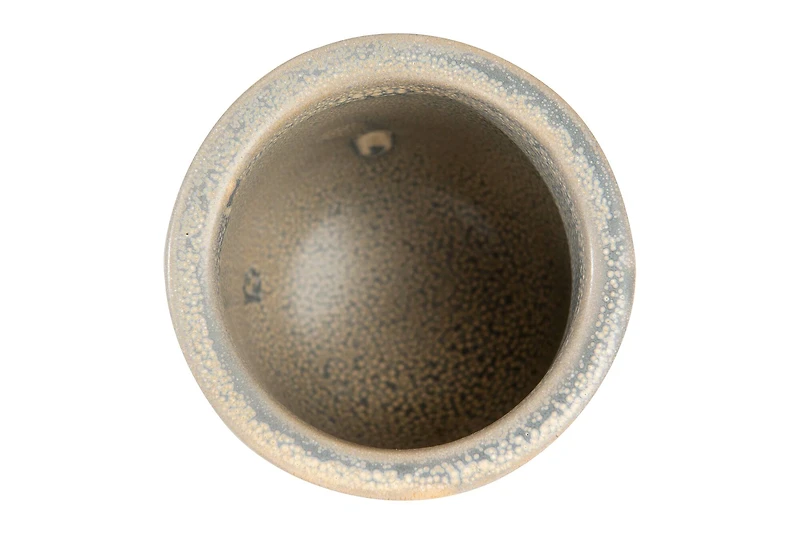 Hello Honey® 5" Matte Gray Stoneware Mortar & Pestle Set