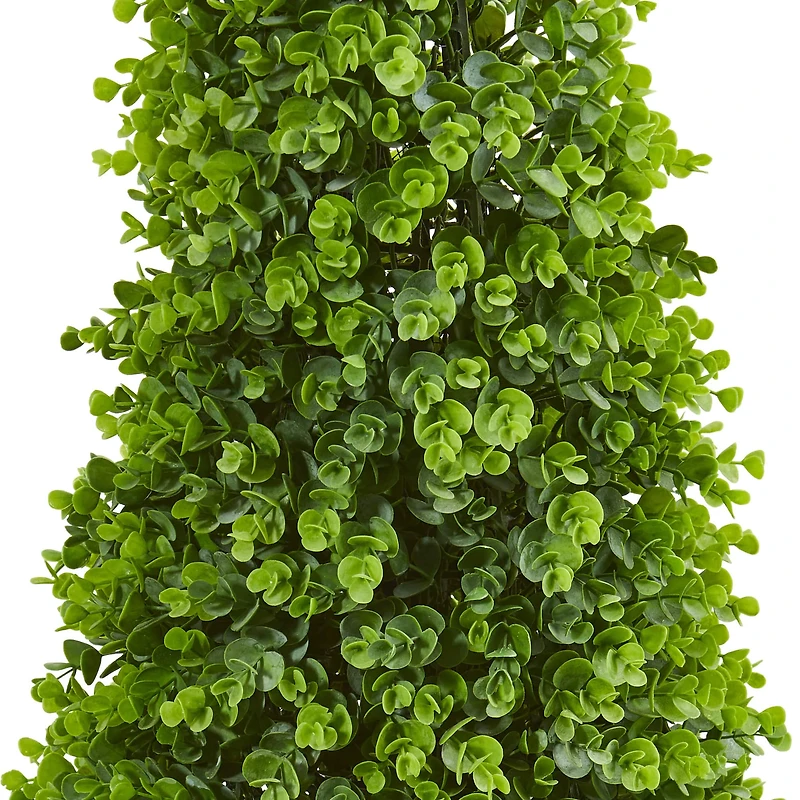 3.5ft. Eucalyptus Cone Topiary Tree in Metal Planter