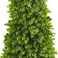 3.5ft. Eucalyptus Cone Topiary Tree in Metal Planter