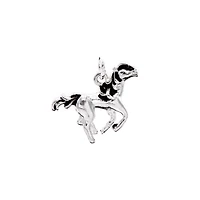 Charmalong™ Antique Silver Plated Horse Charm by Bead Landing™