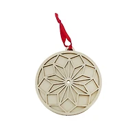 4.25" DIY Wood Quilted Circle Ornament by Make Market®