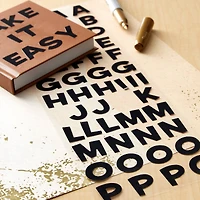 12 Packs: 98 ct. (1,176 total) Black Alphabet Stickers by Recollections™