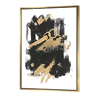 Designart - Gold and Black drift I