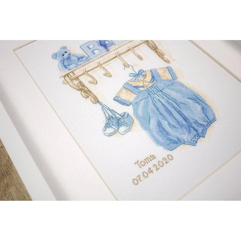 Luca-s Baby Boy Birth Counted Cross Stitch Kit