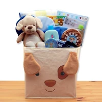 Puppy Tails New Baby Gift Basket