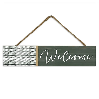 17" Welcome Outdoor/Indoor Hanging Sign