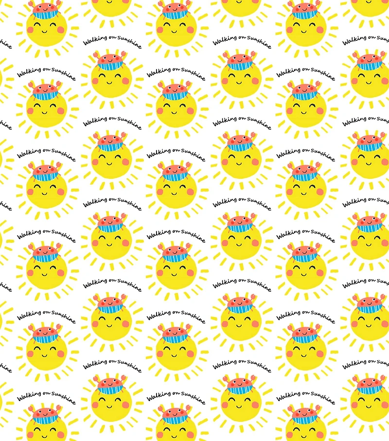 Springs Creative Love the Sea Walking on the Sun Cotton Fabric