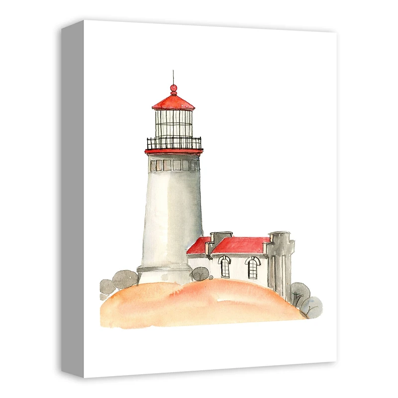 Coastal Lighthouse 12" x 16" Canvas Wall Art