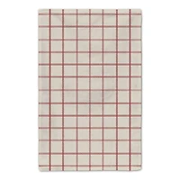 Be Cozy Red and Cream Check Tea Towel - Set of 2