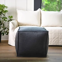Hello Honey® 18" Modern Boho Cotton Velvet Pouf